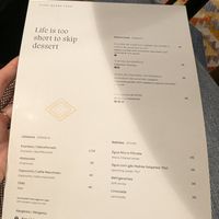 Dessert menu at Jardineiro - Vegan Kitchen in Porto