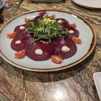 Beet carpaccio   at Jardineiro - Vegan Kitchen in Porto