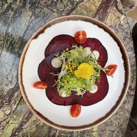 Beetroot carpaccio  at Jardineiro - Vegan Kitchen in Porto