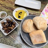 Bread was hard olives were good   at Jardineiro - Vegan Kitchen in Porto