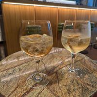 Port tonic in the bar at Jardineiro - Vegan Kitchen in Porto