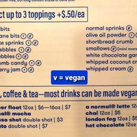 v = vegan at Normal Ice Cream in Salt Lake City