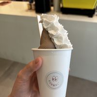 Oreo with coconut whipped cream   at Normal Ice Cream in Salt Lake City