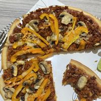 Pizza 🍕 😋 vegan   at Corazon Verde in Queretaro