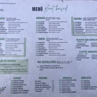 Menu April 2025  at Vegangos in Mexico City