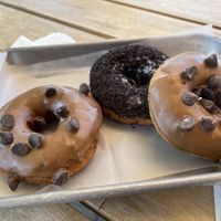 Maple chocolate chip and lavender Oreo. The lavender reminded me of soap 😔  at SloDoCo in Atascadero