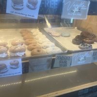 Vegan donut selection   at SloDoCo in Atascadero