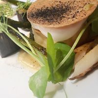 La morra leek and mushroom pie - close-up at The Restaurant Pendolino in Sydney