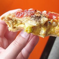 This curry veg pie is the bomb! Love it. at Country Cob Bakery in Kyneton