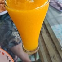 Mango shake at Metang Restaurant in Khao Sok