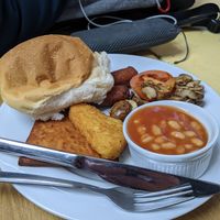 Vegan breakfast £5.50 at Snax Cafe in Edinburgh
