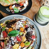 Schoko French toast at Alua Catering Cafe in Dresden