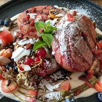 Loaded pancakes: best pancakes I’ve ever had    at Alua Catering Cafe in Dresden