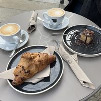 chocolate croissant & snickers raw cake  at Alua Catering Cafe in Dresden