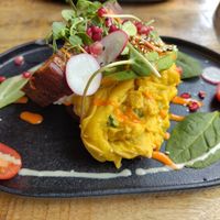 "Egg" Drop Sandwiches at Alua Catering Cafe in Dresden