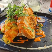 Avocado egg sandwich at Alua Catering Cafe in Dresden