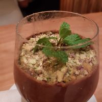 Chocolate mousse at Cafe Manah in Lisbon