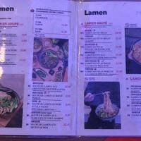 Menu  at Chez Haki in Paris
