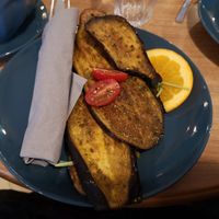 Veganes Auberginenbrot at Café Camus in Bonn