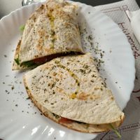 Piadina slurp (sin queso) at ¡Slurp! Italian Street food in Portomarin