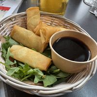 Veggie spring rolls  at ¡Slurp! Italian Street food in Portomarin
