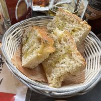 Focaccia with olive oill  at ¡Slurp! Italian Street food in Portomarin