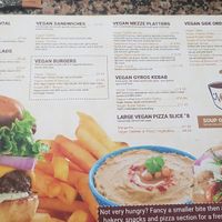 Vegan menu at Nomad Cafe and Deli in Harrogate