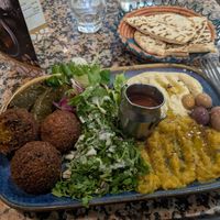 Vegan Vine Leaves Mezze at Nomad Cafe and Deli in Harrogate