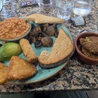 Full vegan breakfast at Nomad Cafe and Deli in Harrogate