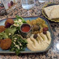Vegan Falafel Mezze at Nomad Cafe and Deli in Harrogate