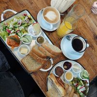 Nordic breakfast and sweet breakfast (Köök breakfast) at Katers Köök in Hamburg
