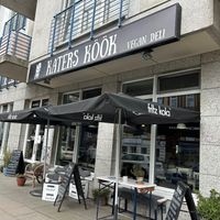 outside the café at Katers Köök in Hamburg