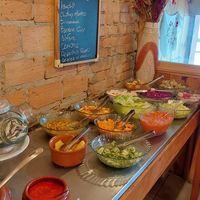 Salad buffet at Shimeji com Banana in Sao Paulo