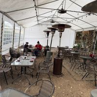 Tent with heaters  at Casa de Vino 57 in St Augustine