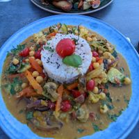 Chickpea Curry at Blacksalt in Carvoeiro