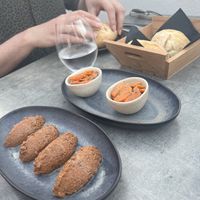 Tapenade, fresh bread and Algarvian carrots   at Blacksalt in Carvoeiro
