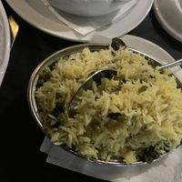 Arroz con champis y guisantes   at Buddha House in Torrox Costa