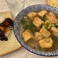 Bao Feu Choux & Noodle Soup with Kailan - vegan  at Le Feu in Berwick