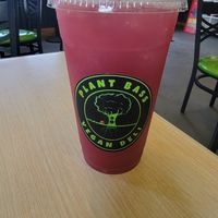 Natural fruit punch at Plant Bass Vegan Deli in Harvey