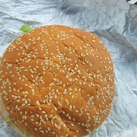 "Crab cake" sandwich at Plant Bass Vegan Deli in Harvey