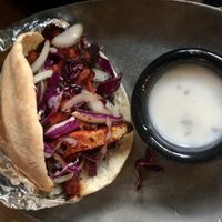 Chicken tikka kebab with yogurt sauce  at The Lone Beast in Tempe