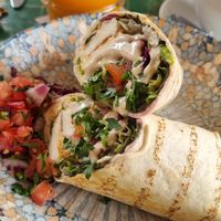 Wrap with a lot of stuff i can't remember in it at Picknick Cafe - City in Frankfurt