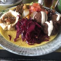 Picknick plate with falafel   at Picknick Cafe - City in Frankfurt