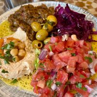 Variety platter on a pancake at Picknick Cafe - City in Frankfurt