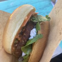 Mushroom Burgerr  at Ibiza bowls in Copenhagen