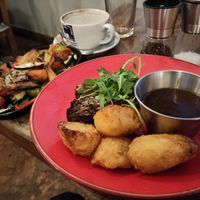 Nut roast with roasties at The Old Bath Arms in Frome
