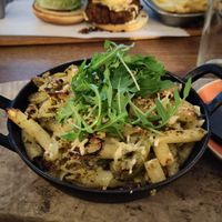 Greek salad pasta grill at The Old Bath Arms in Frome