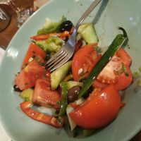 Shopska salad, minus the feta cheese at Mamma Mia - Мамма Миа in Sofia