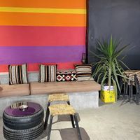 Indoor seating  at Frankfurter Supermarket & Cafe in Madaba