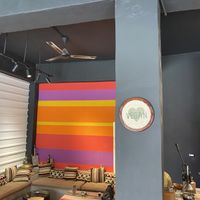 Vegan sign   at Frankfurter Supermarket & Cafe in Madaba